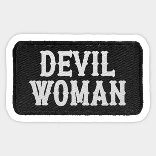 DEVIL WOMAN Sticker